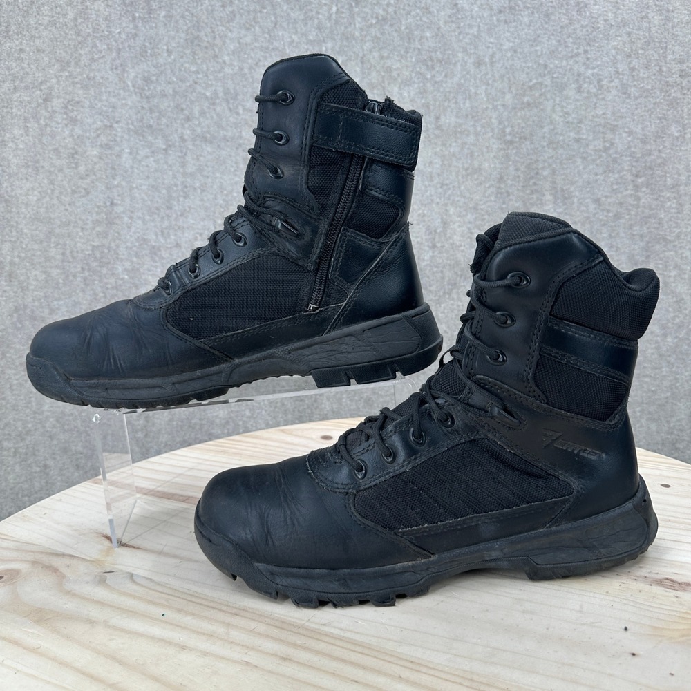 Bates Tactical Sport 2 Tall Side-Zip Boots Mens 9.5 Black E03580 Safety Toe